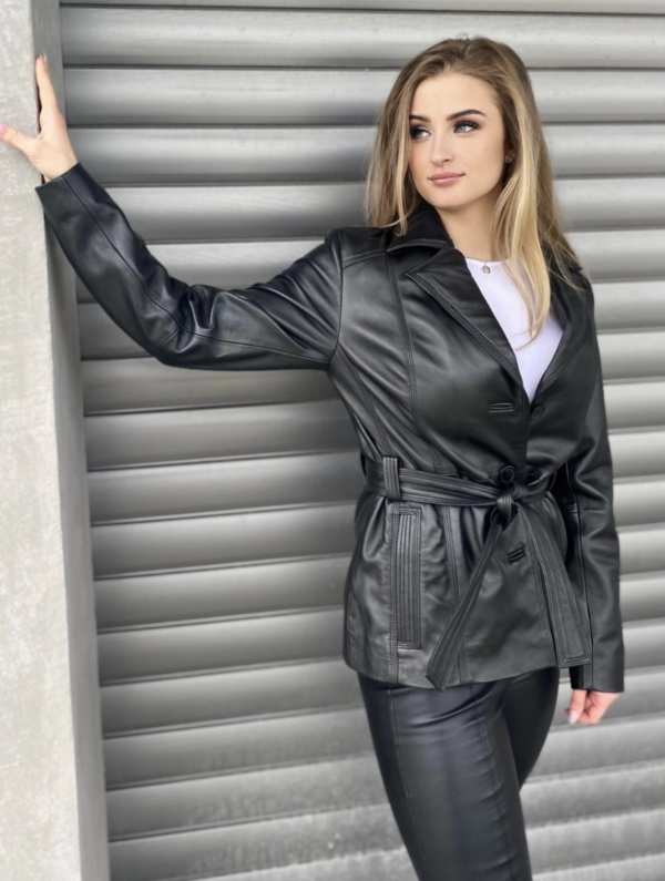Alice Leather Coat - Image 6